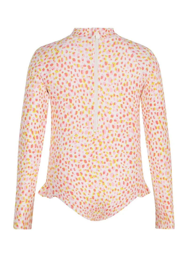 Petit Bateau Children's one-piece long sleeved printed swimsuit